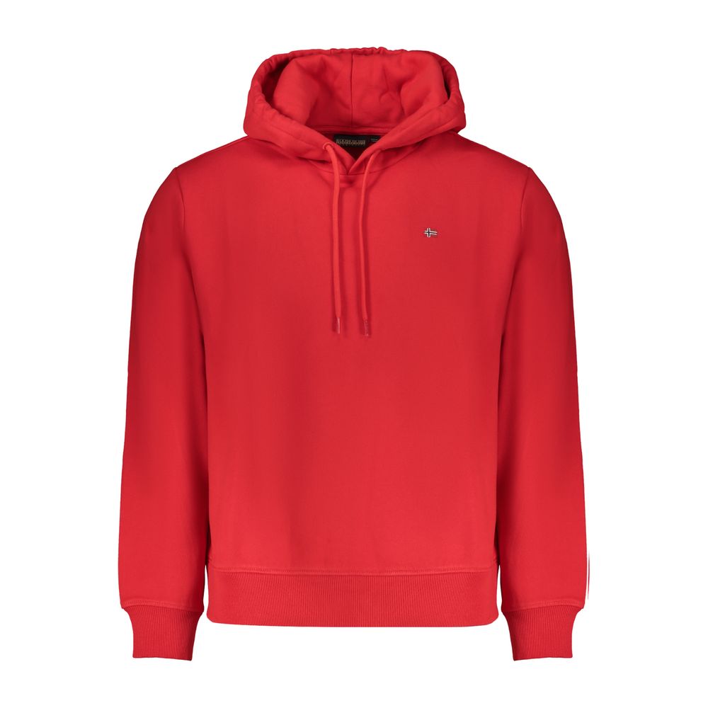 Napapijri Roter Baumwollpullover für Männer
